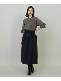 【L'EQUIPE】グレンチェックオーガンジーブラウス 詳細画像 グレー系その他 9