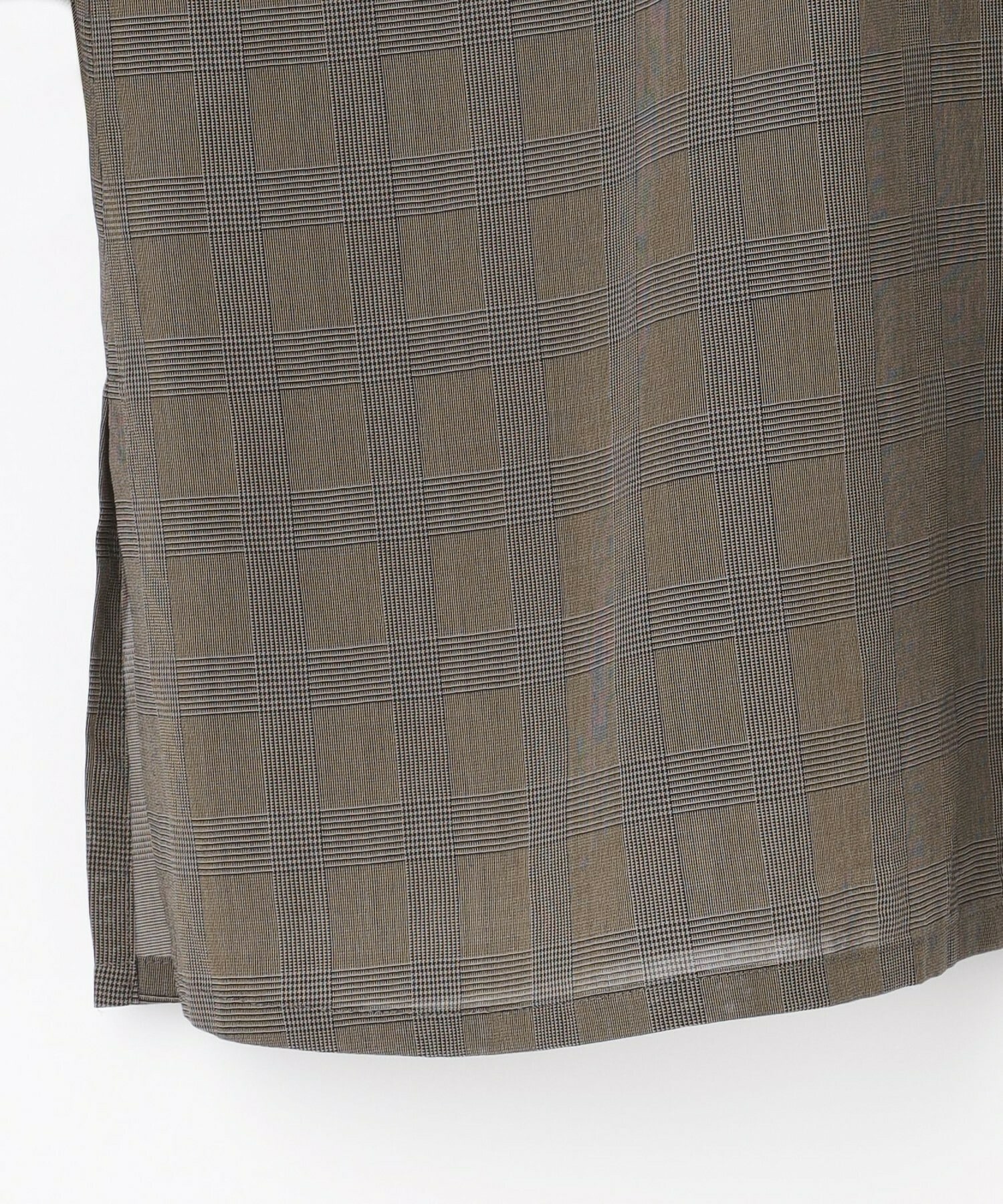 【L'EQUIPE】グレンチェックオーガンジーブラウス 詳細画像 グレー系その他 17