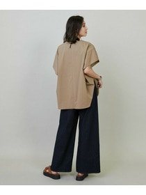 【L'EQUIPE】タイプライターバイオストレッチブラウス 詳細画像 ブラック 9