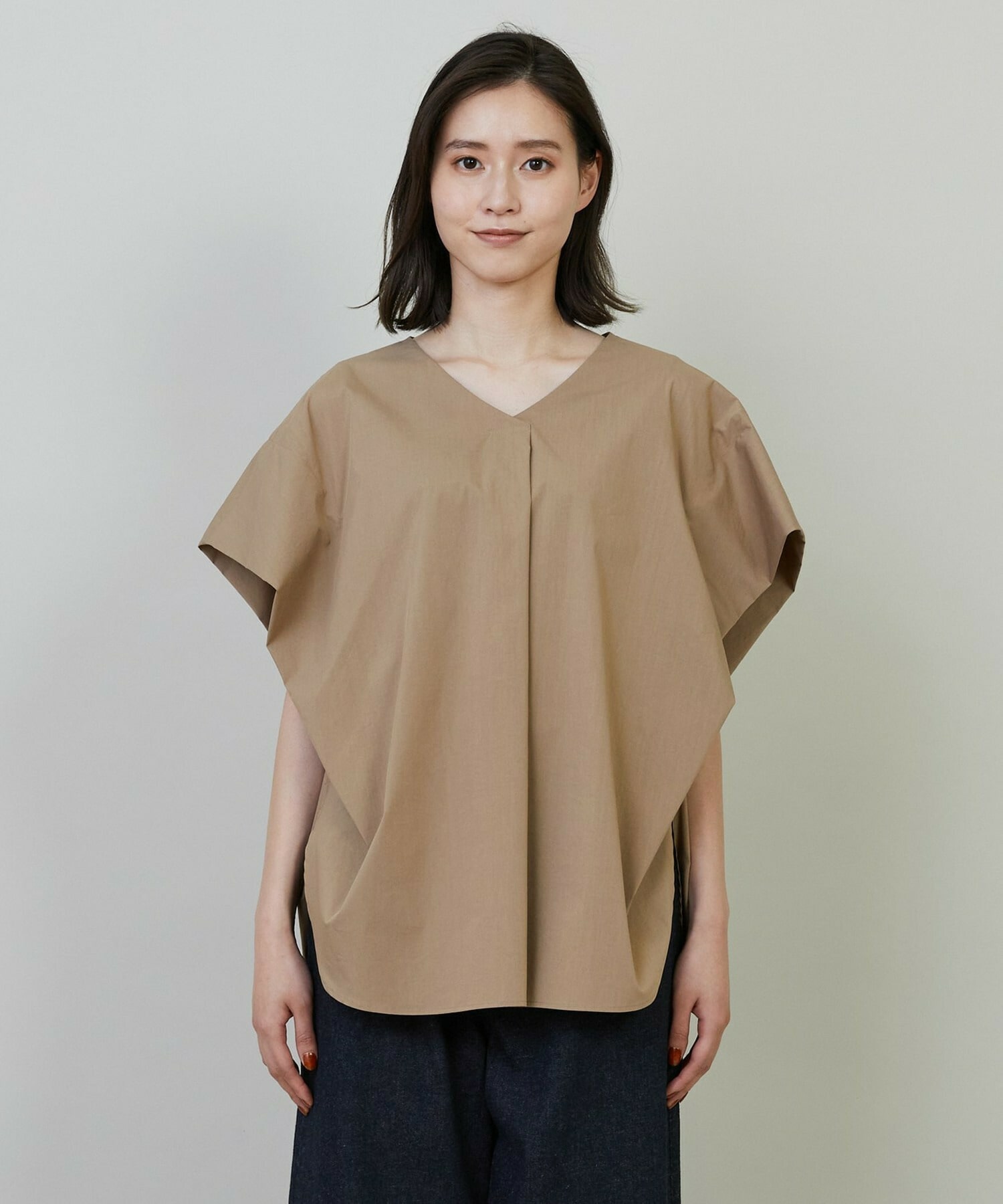 【L'EQUIPE】タイプライターバイオストレッチブラウス 詳細画像 ブラック 11