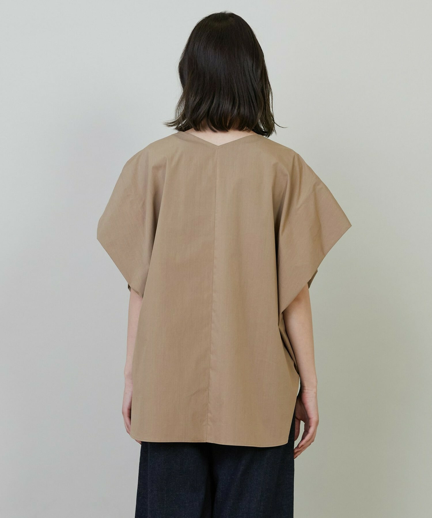 【L'EQUIPE】タイプライターバイオストレッチブラウス 詳細画像 ブラック 13