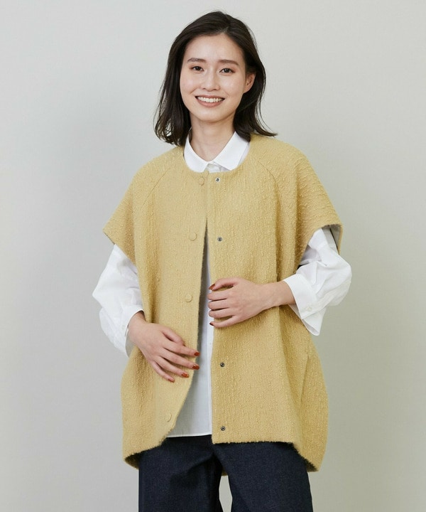 【L'EQUIPE】アルパカショートスリーブジャケット