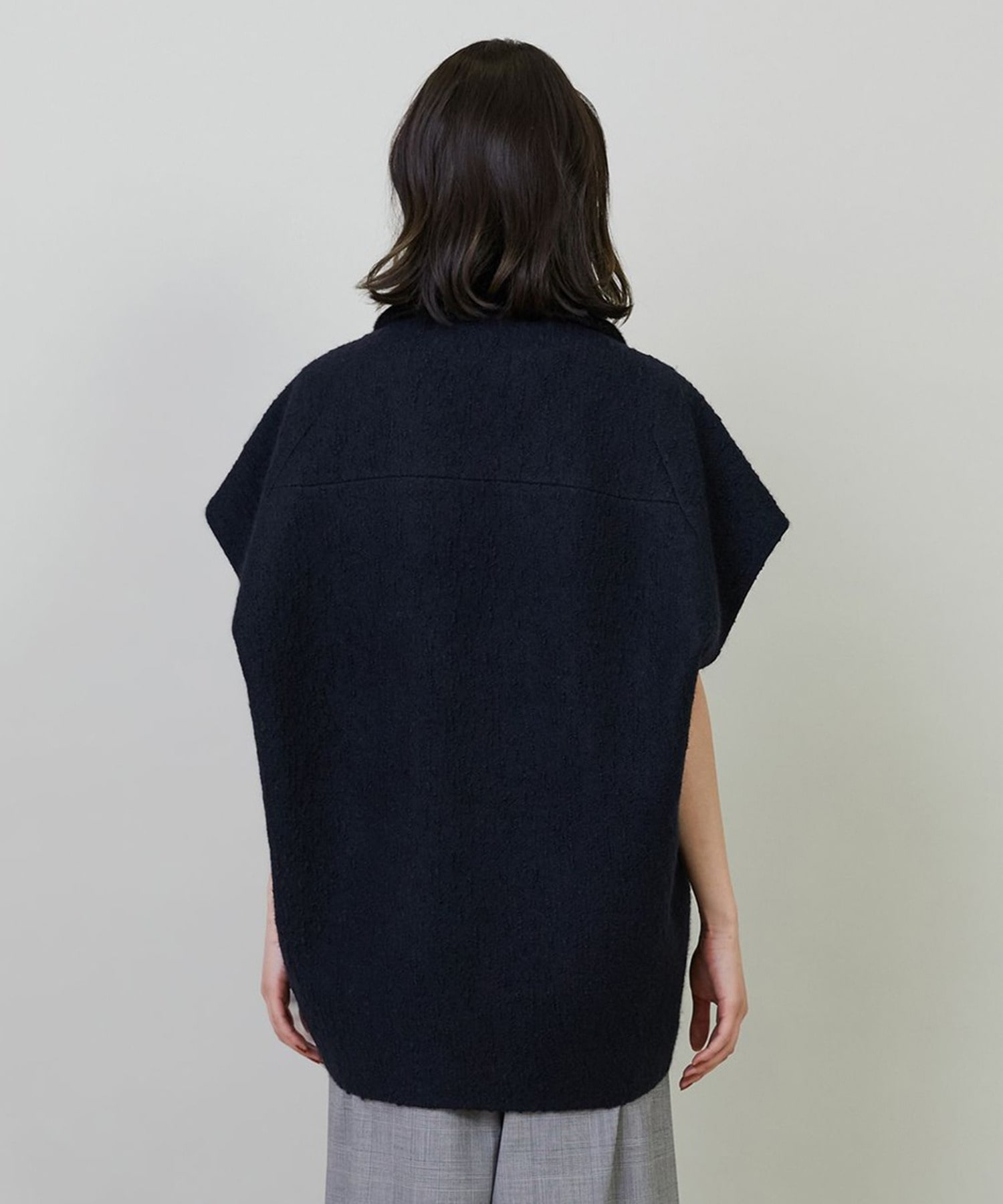 【L'EQUIPE】アルパカショートスリーブジャケット 詳細画像 ブラック 17