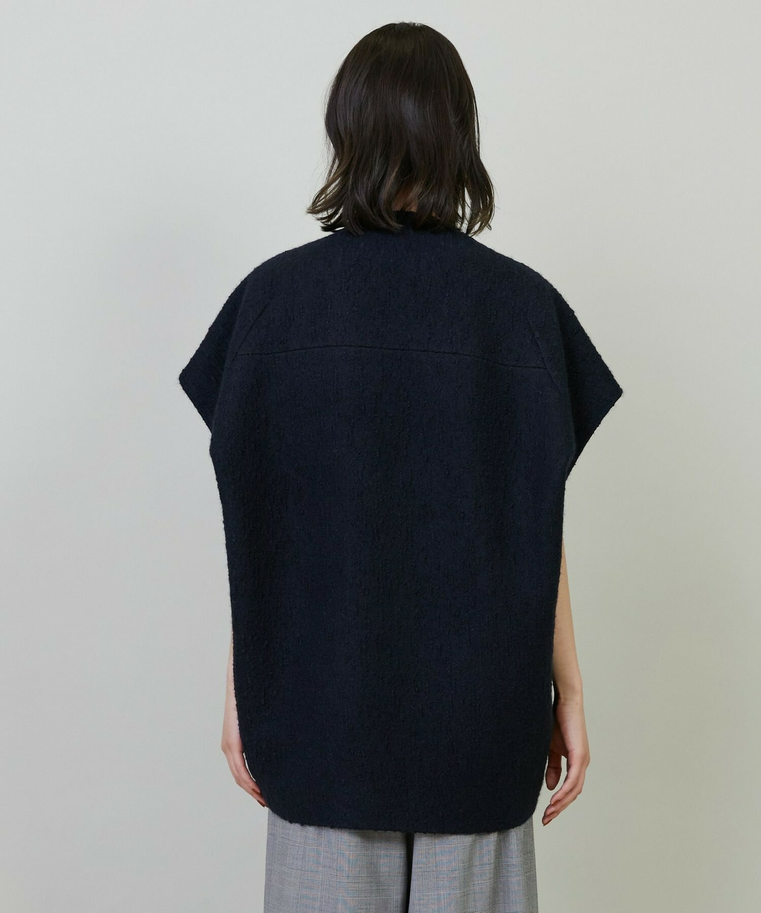 【L'EQUIPE】アルパカショートスリーブジャケット 詳細画像 ブラック 20