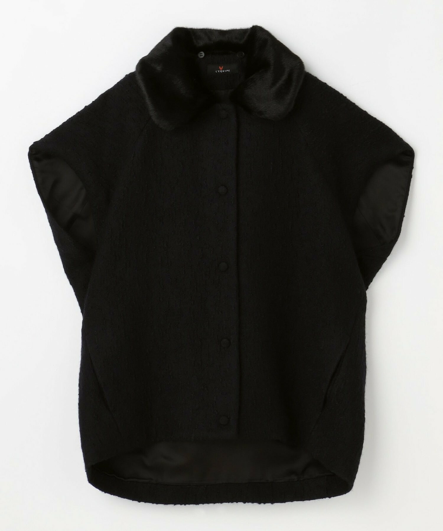 【L'EQUIPE】アルパカショートスリーブジャケット 詳細画像 ブラック 21