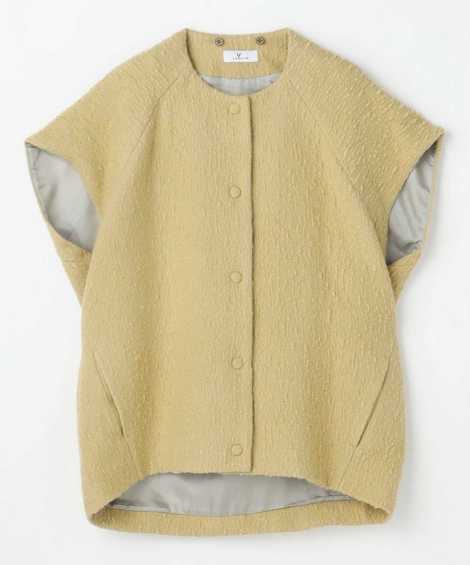 【L'EQUIPE】アルパカショートスリーブジャケット 詳細画像 ブラック 7