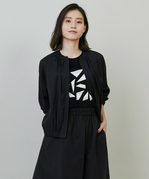 【L'EQUIPE】トリアセコットンオーガンジーブルゾン 詳細画像 ブラック 1