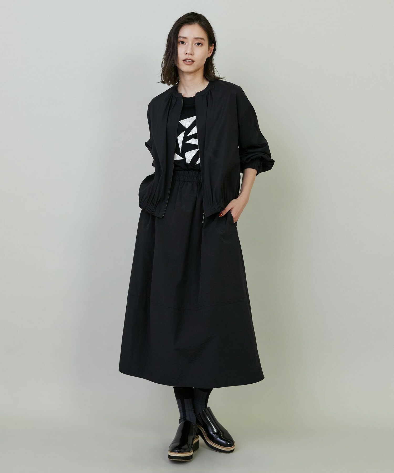 【L'EQUIPE】トリアセコットンオーガンジーブルゾン 詳細画像 モカ 1