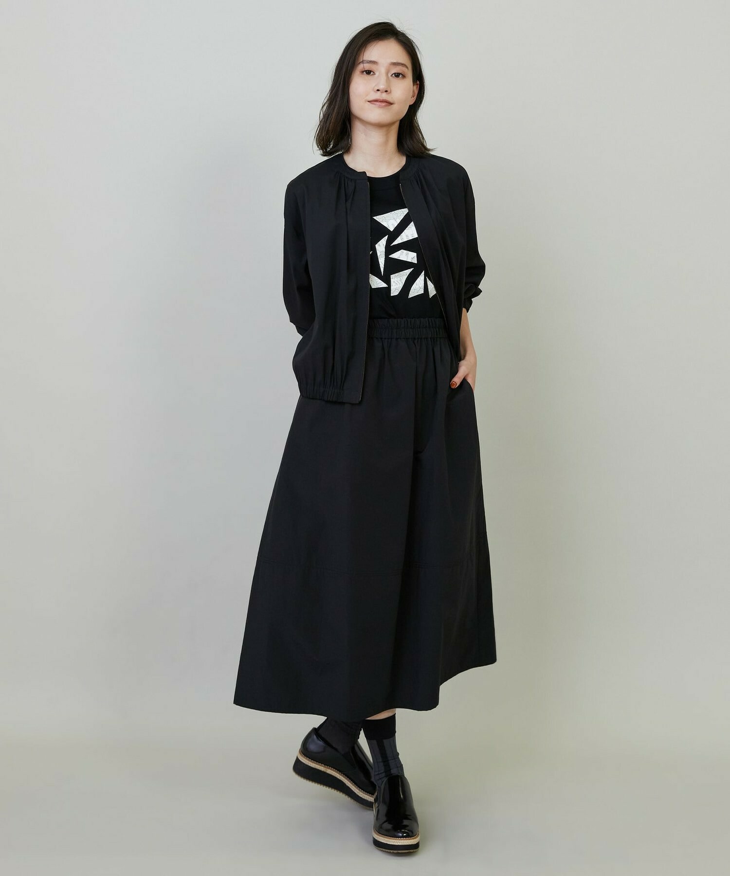 【L'EQUIPE】トリアセコットンオーガンジーブルゾン 詳細画像 モカ 4