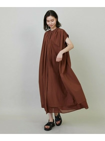 【L'EQUIPE】タンブラーコットンタイプライターワンピース 詳細画像 ダークネイビー 1