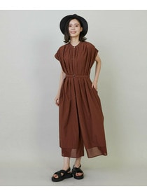 【L'EQUIPE】タンブラーコットンタイプライターワンピース 詳細画像 ダークネイビー 7