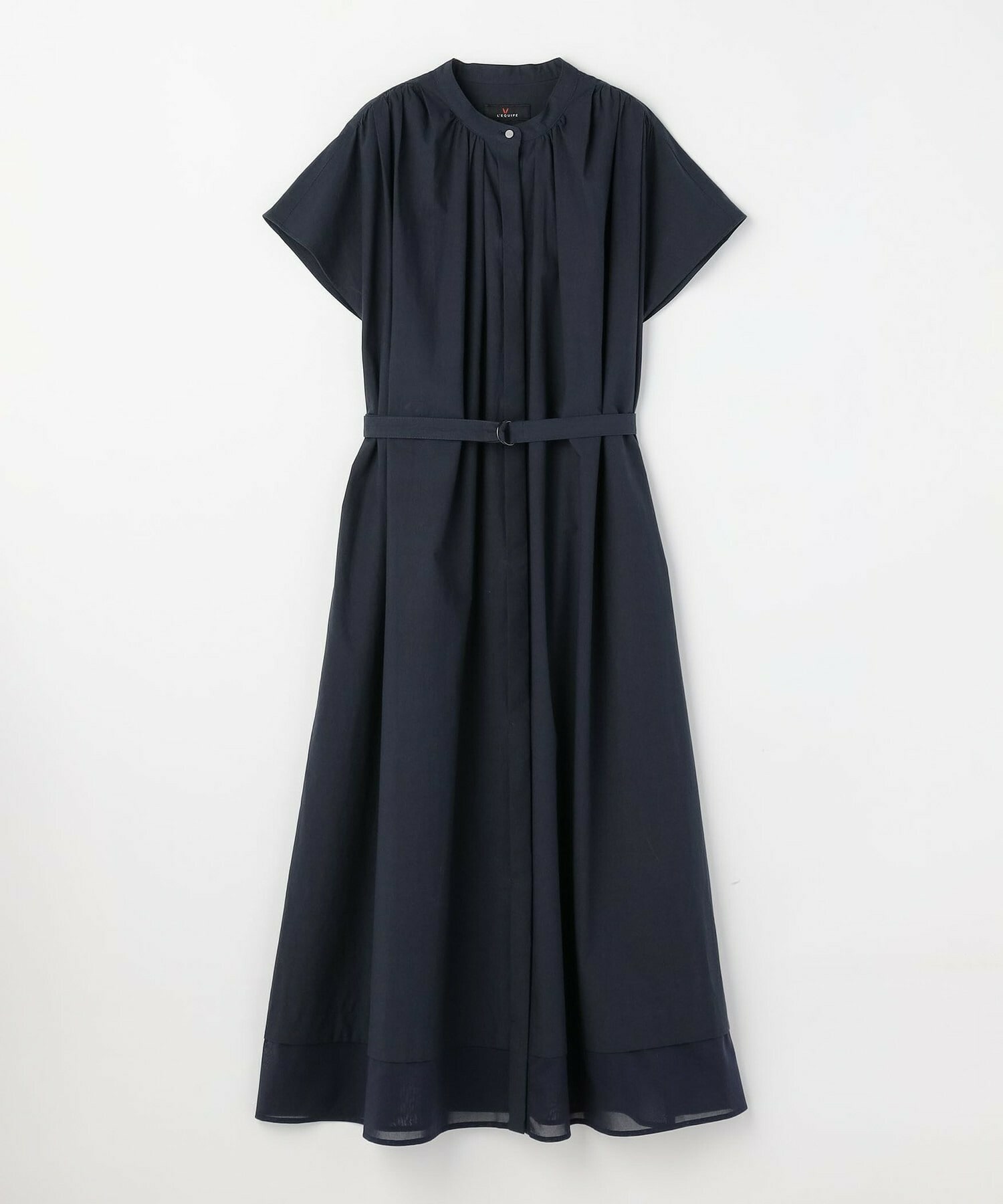 【L'EQUIPE】タンブラーコットンタイプライターワンピース 詳細画像 ダークネイビー 14