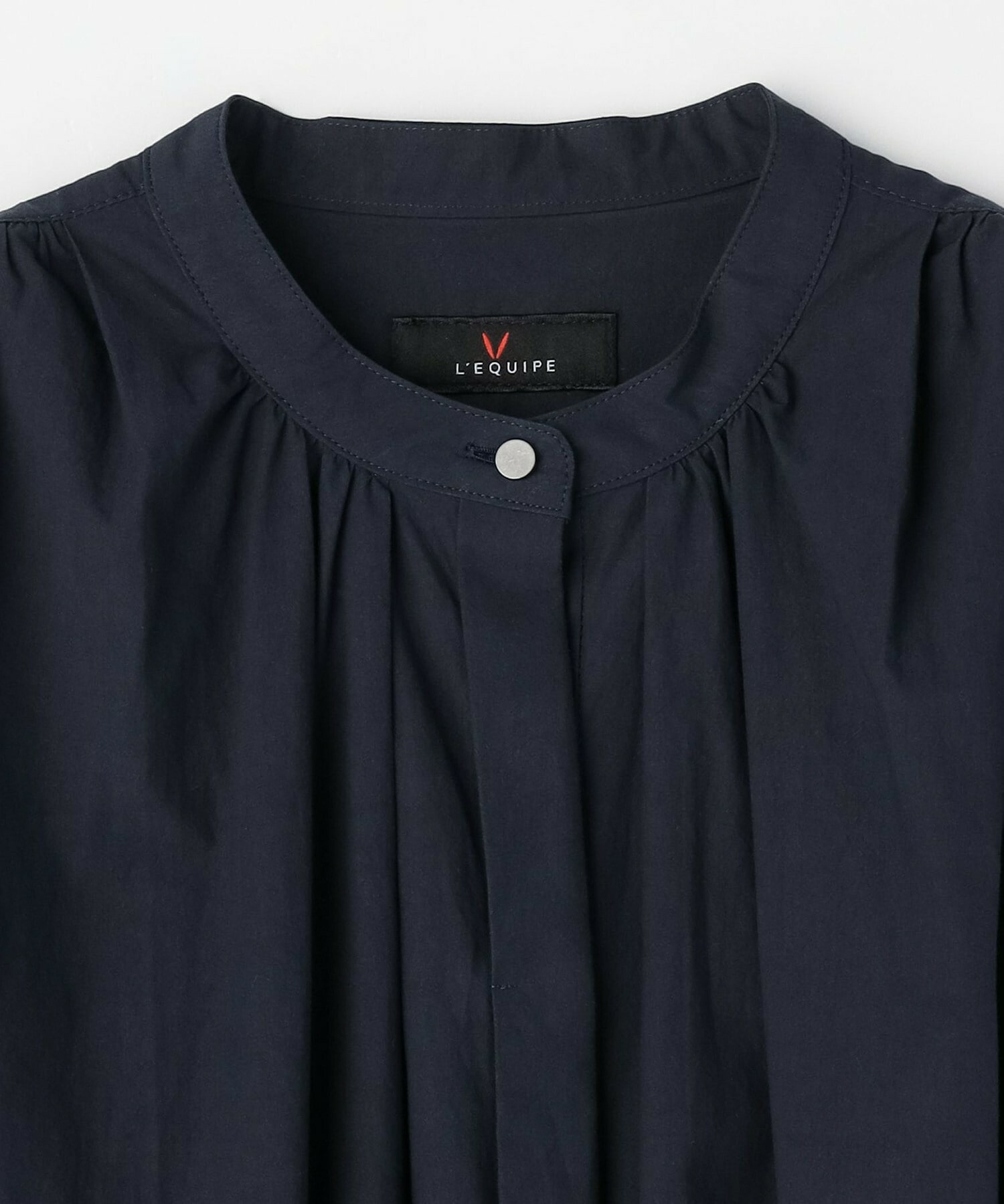 【L'EQUIPE】タンブラーコットンタイプライターワンピース 詳細画像 ダークネイビー 16