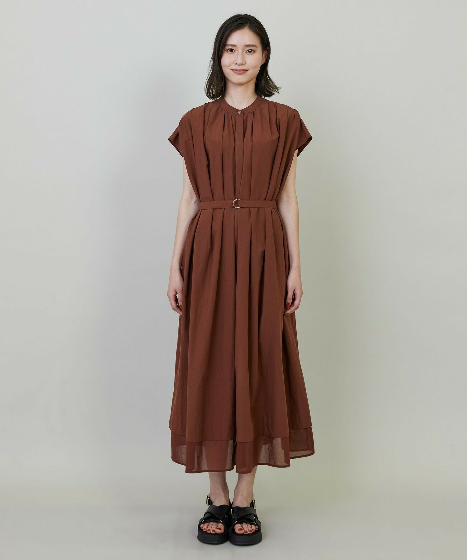 【L'EQUIPE】タンブラーコットンタイプライターワンピース 詳細画像 ダークネイビー 9