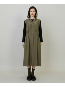 【L'EQUIPE】ナイロンコットンタンブラーワンピース 詳細画像 ブラック 9