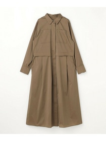 【L'EQUIPE】ストレッチタフタシャツワンピース 詳細画像 ネイビー 13