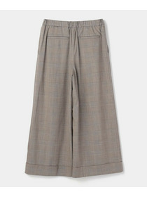 【L'EQUIPE】ストレッチグレンチェックワイドパンツ 詳細画像 ブラウン系その他 21