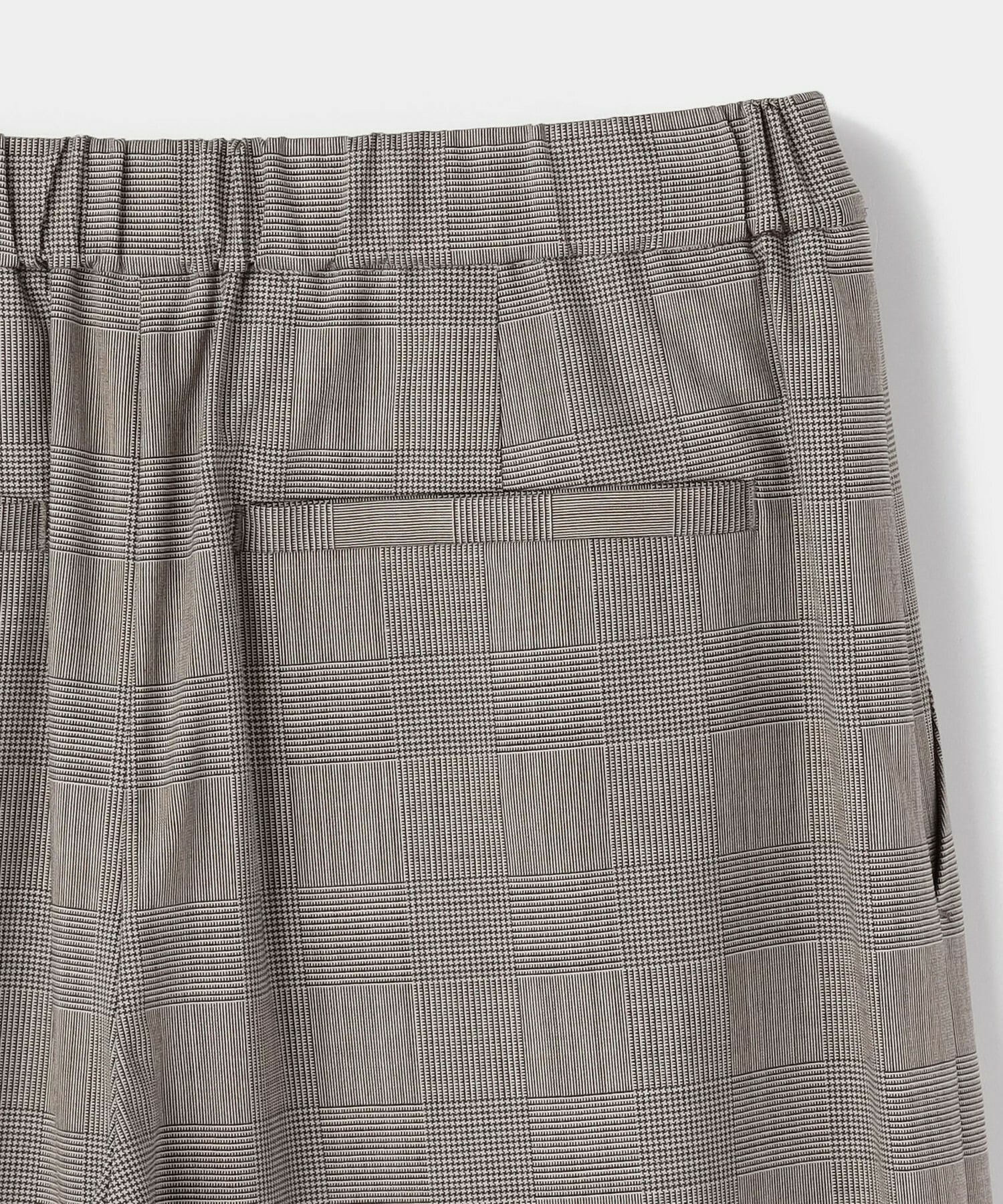 【L'EQUIPE】ストレッチグレンチェックワイドパンツ 詳細画像 ブラウン系その他 24