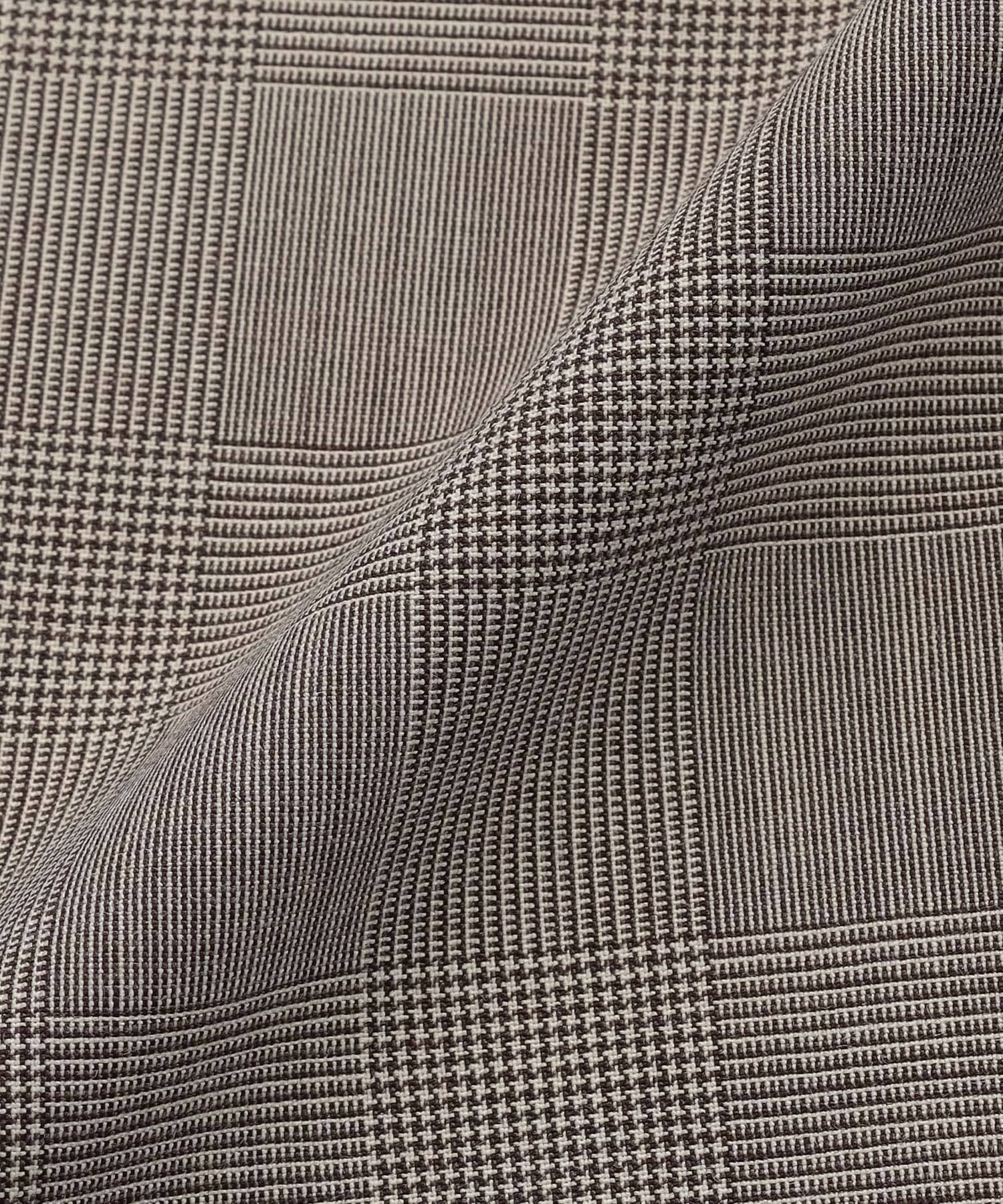 【L'EQUIPE】ストレッチグレンチェックワイドパンツ 詳細画像 ブラウン系その他 26