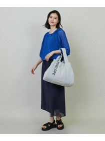 【L'EQUIPE】タンブラーコットンタイプライタースカート 詳細画像 ダークネイビー 6