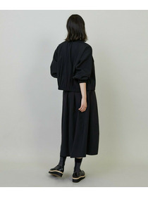 【L'EQUIPE】ナイロンコットンタンブラースカート 詳細画像 ブラック 13