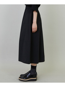 【L'EQUIPE】ナイロンコットンタンブラースカート 詳細画像 ブラック 15