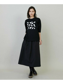 【L'EQUIPE】ナイロンコットンタンブラースカート 詳細画像 ブラック 9