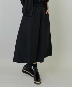 【L'EQUIPE】ナイロンコットンタンブラースカート 詳細画像 ブラック 1