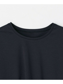 【L'EQUIPE】コットンスムースアシンメトリータックカットソー 詳細画像 ネイビー 14