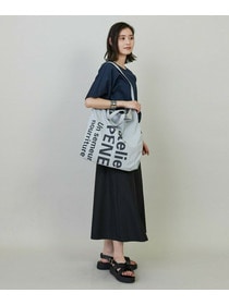 【L'EQUIPE】コットンスムースアシンメトリータックカットソー 詳細画像 ネイビー 7