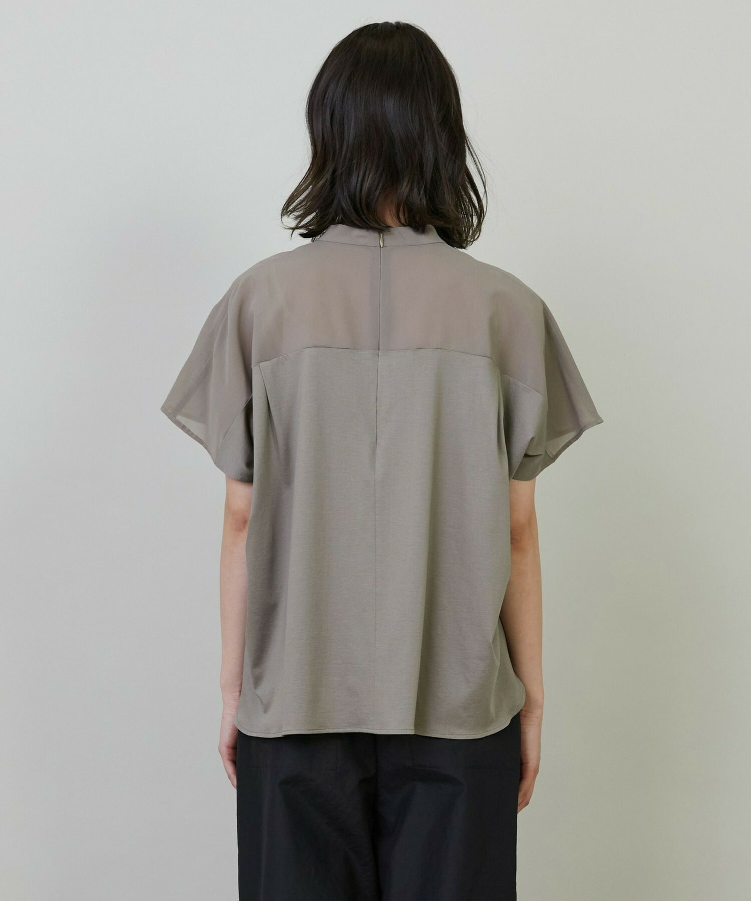 【L'EQUIPE】シアーコンビカットソー 詳細画像 ブラック 14