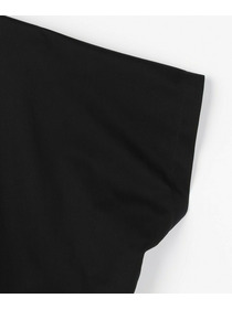 【L'EQUIPE】ペーパーライクトリコットドレープカットソー 詳細画像 ブラック 11