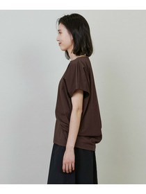 【L'EQUIPE】ペーパーライクトリコットドレープカットソー 詳細画像 ブラック 6