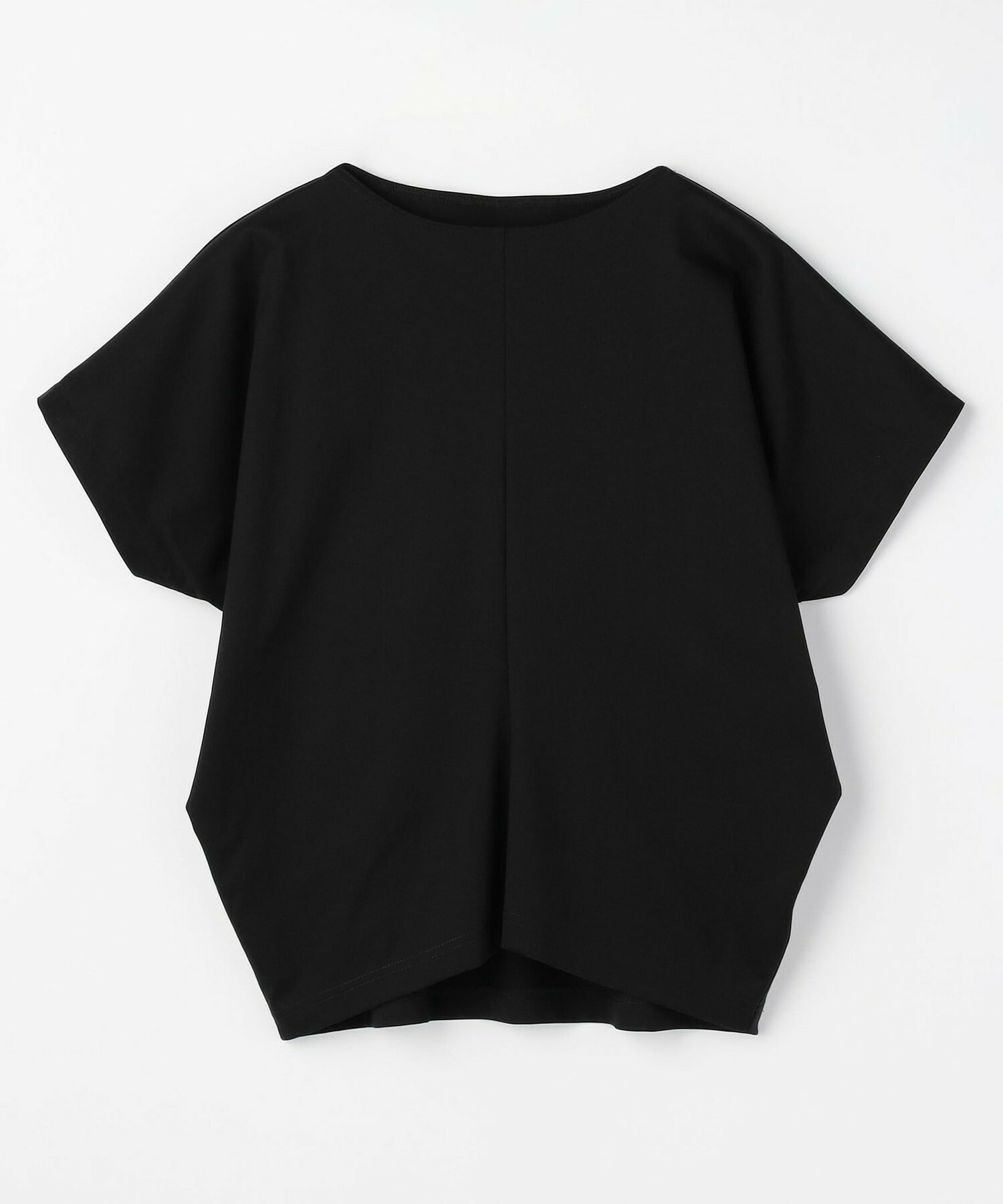 【L'EQUIPE】ペーパーライクトリコットドレープカットソー 詳細画像 ブラック 1