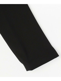 【L'EQUIPE】バックサテンノーカラージャケット 詳細画像 ブラック 3