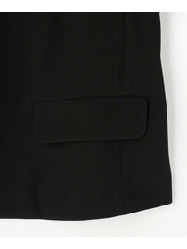 【L'EQUIPE】バックサテンノーカラージャケット 詳細画像 ブラック 4