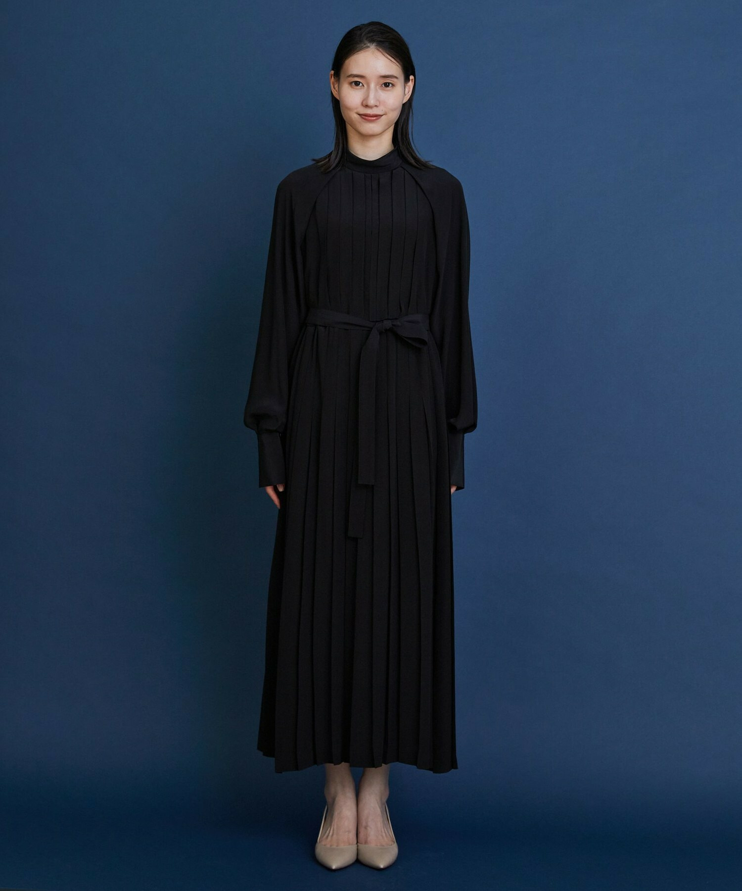 【COUTURIER】シルクデシン16匁ワンピース 詳細画像 ブラック 5