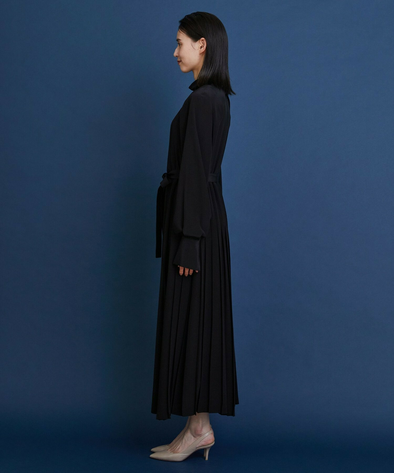 【COUTURIER】シルクデシン16匁ワンピース 詳細画像 ブラック 6