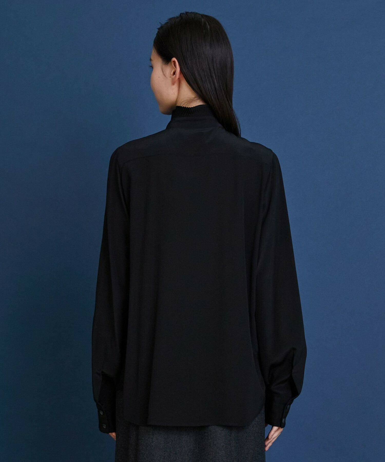 【COUTURIER】シルクデシン16匁ブラウス 詳細画像 ブラック 9