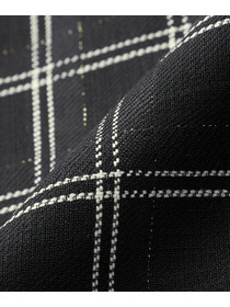 【COUTURIER】ウールシアーチェックブラウス 詳細画像 ブラック 18