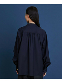 【COUTURIER】super120'sテクノストレッチブラウス 詳細画像 ネイビー 7