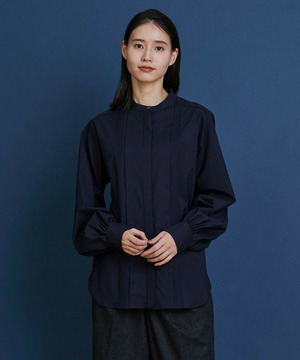 【COUTURIER】super120'sテクノストレッチブラウス 詳細画像 ネイビー 1