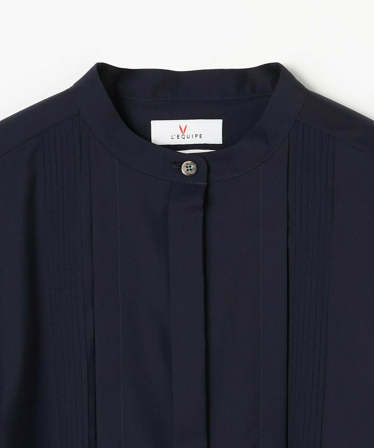 【COUTURIER】super120'sテクノストレッチブラウス 詳細画像 ネイビー 10