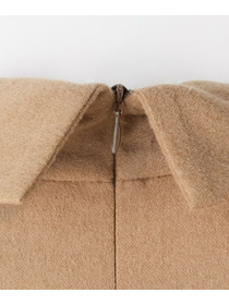 【COUTURIER】ピュアキャメルドレープブラウス 詳細画像 キャメル 16