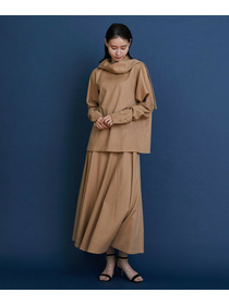 【COUTURIER】ピュアキャメルドレープブラウス 詳細画像 キャメル 2