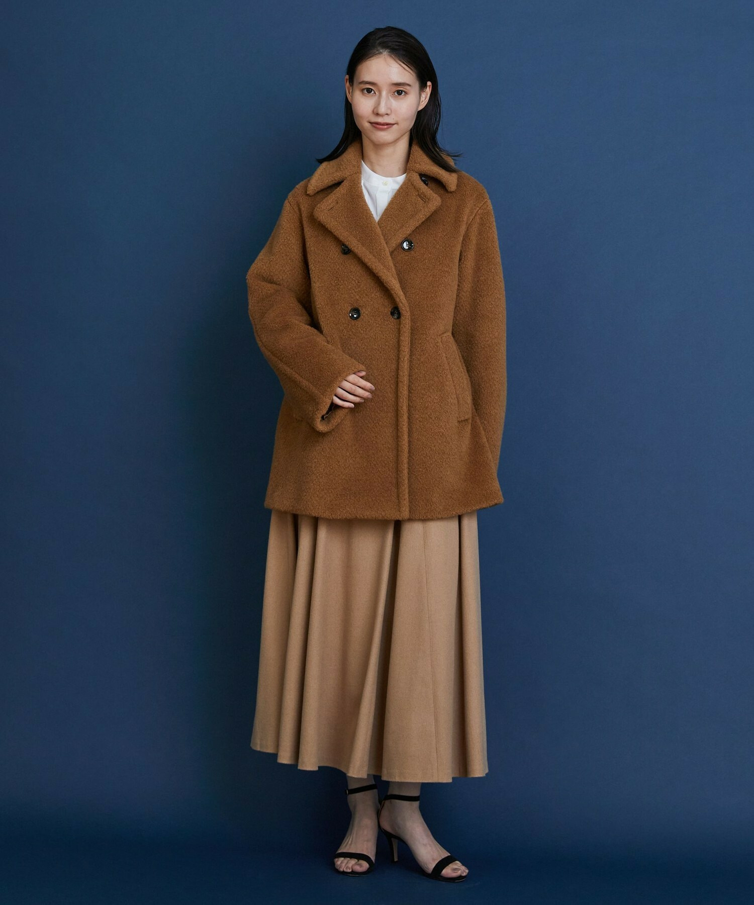 【COUTURIER】Super170'sウール＆カシミヤコート 詳細画像 キャメル 1