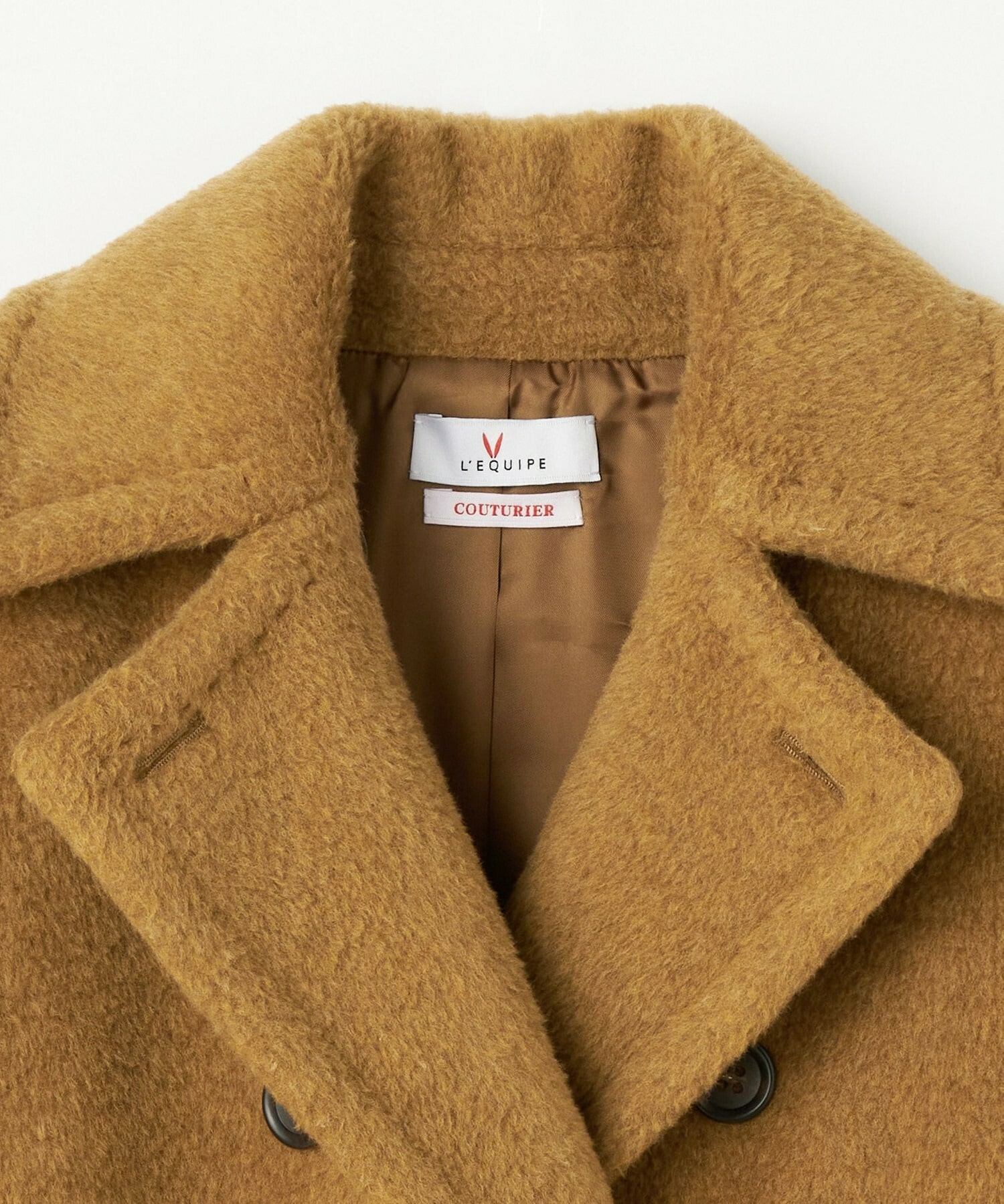 【COUTURIER】Super170'sウール＆カシミヤコート 詳細画像 キャメル 12