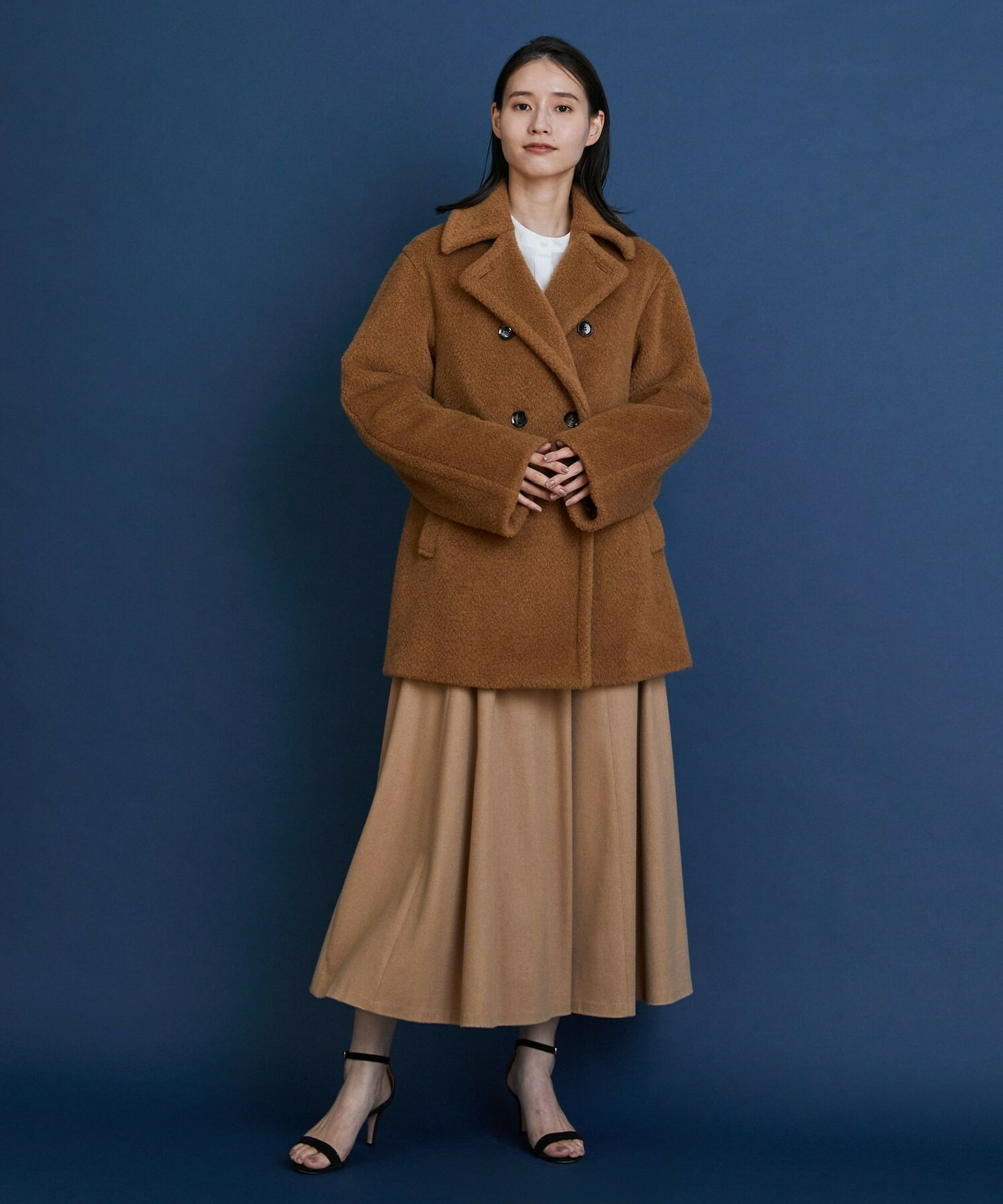 【COUTURIER】Super170'sウール＆カシミヤコート 詳細画像 キャメル 2