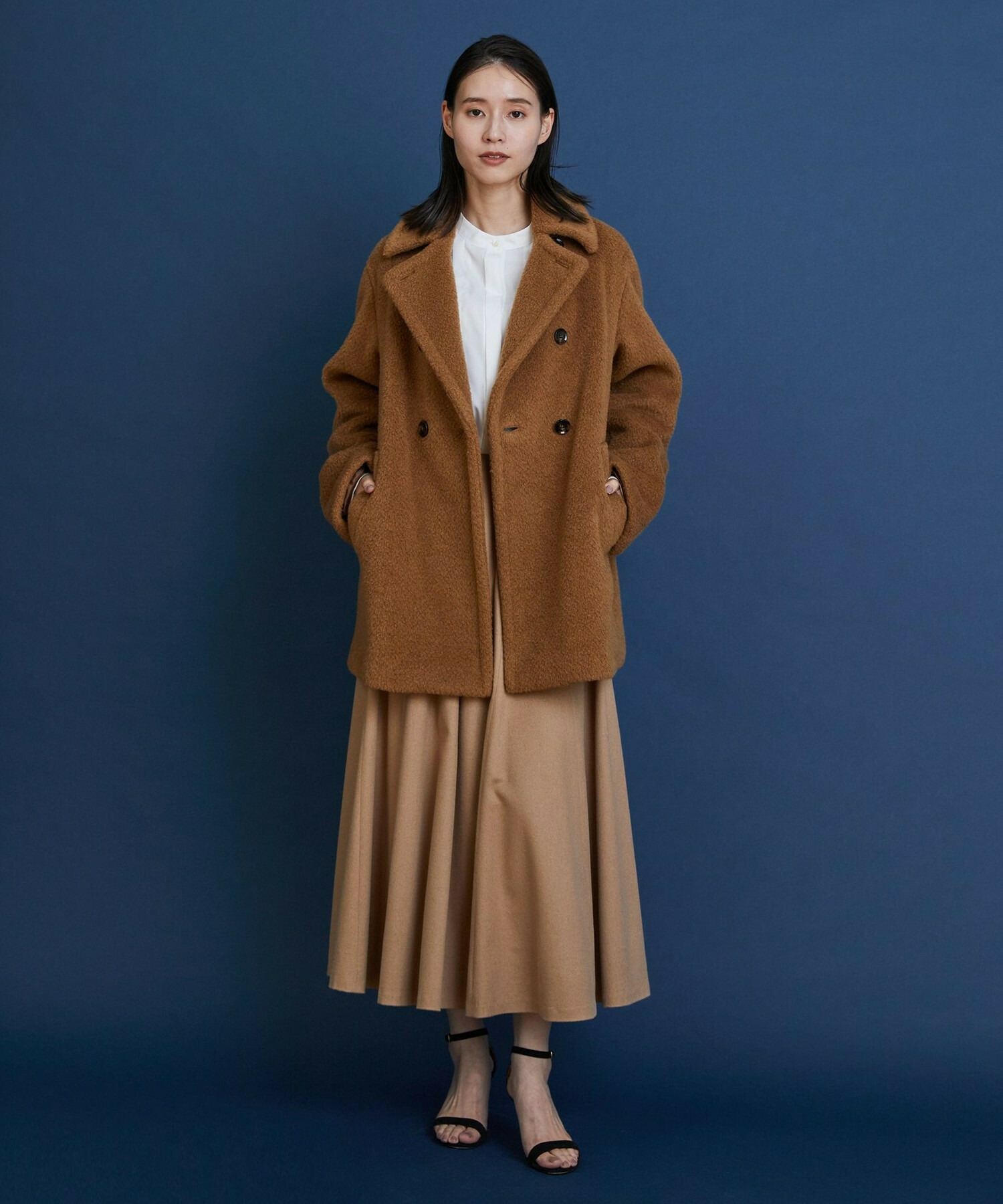 【COUTURIER】Super170'sウール＆カシミヤコート 詳細画像 キャメル 4