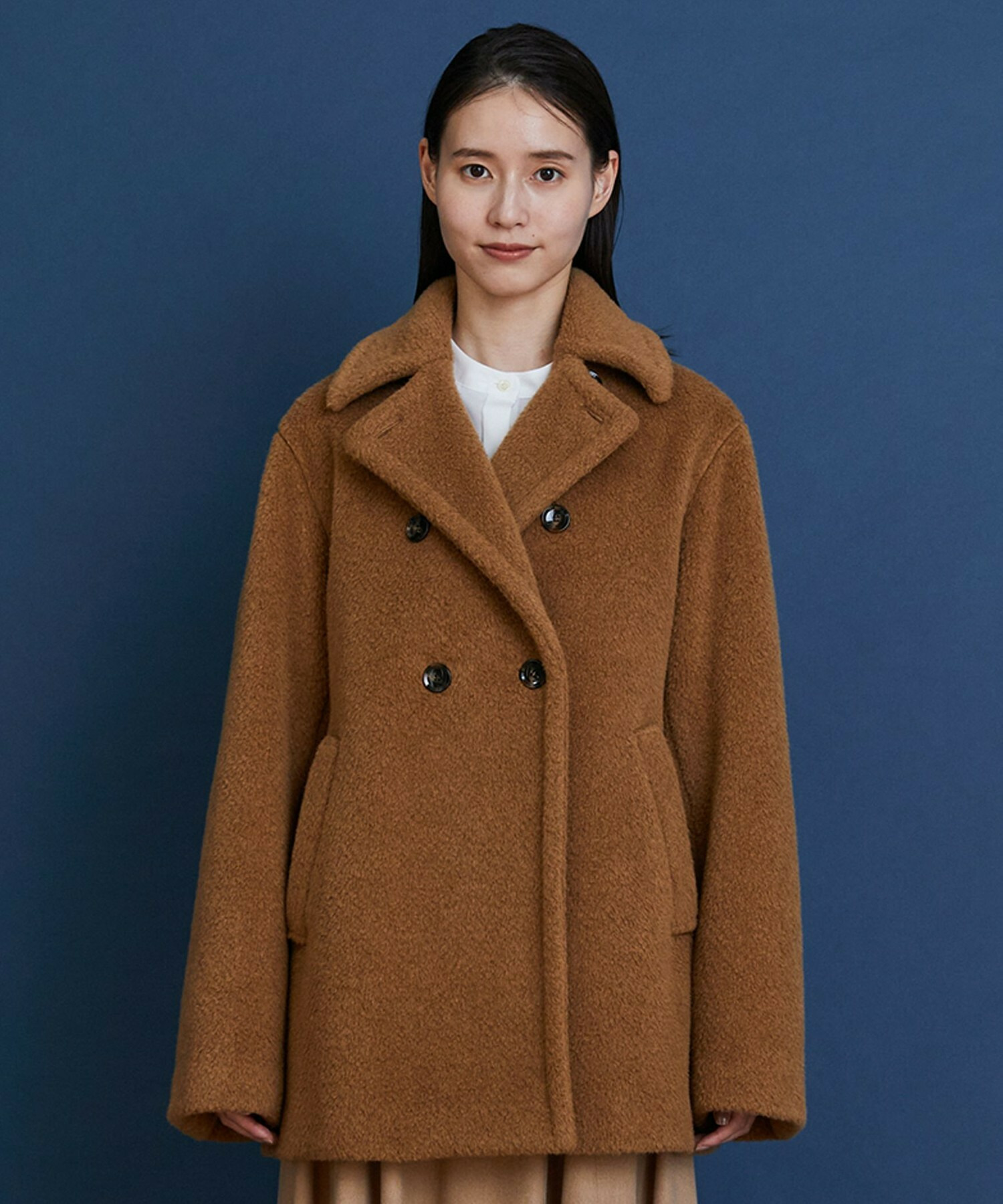 【COUTURIER】Super170'sウール＆カシミヤコート 詳細画像 キャメル 7